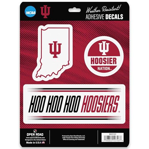Autocollants Indiana University vinyle imperméable vitre et auto - 2