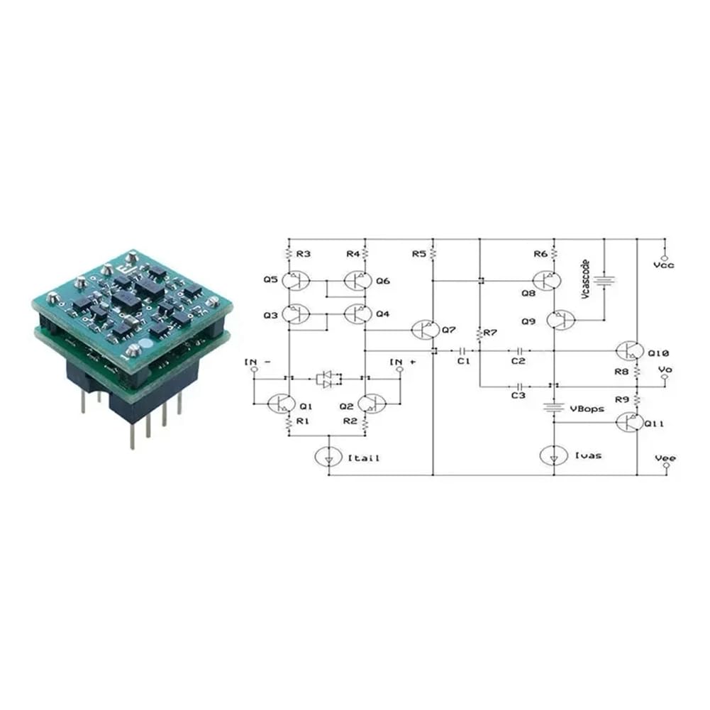 2x OP8802 Amplificatore Operativo Doppio OPAMP Classe A Discreto - Sostituisce 6103 (SODIAL)