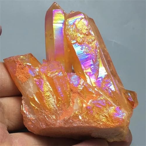 Clúster de cuarzo amarillo y bismuto con acabados geométricos premium 3