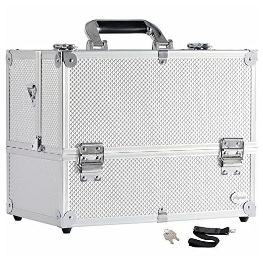 Can i bring cosmetic metal boxes in carry on luggage Joligrace Extra Large Makeup Organizer