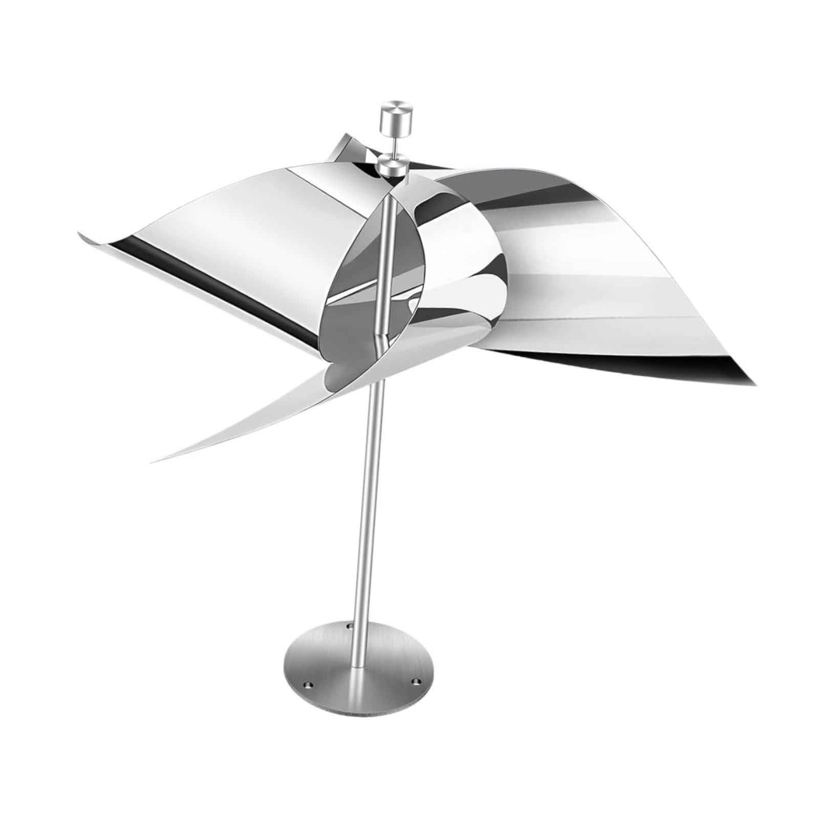 2 Stück reflektierende Vogelabwehrvorrichtung, Vogelschreck, Windmühle, Tauben Weg, Edelstahl, reflektierende Drachen für den Garten