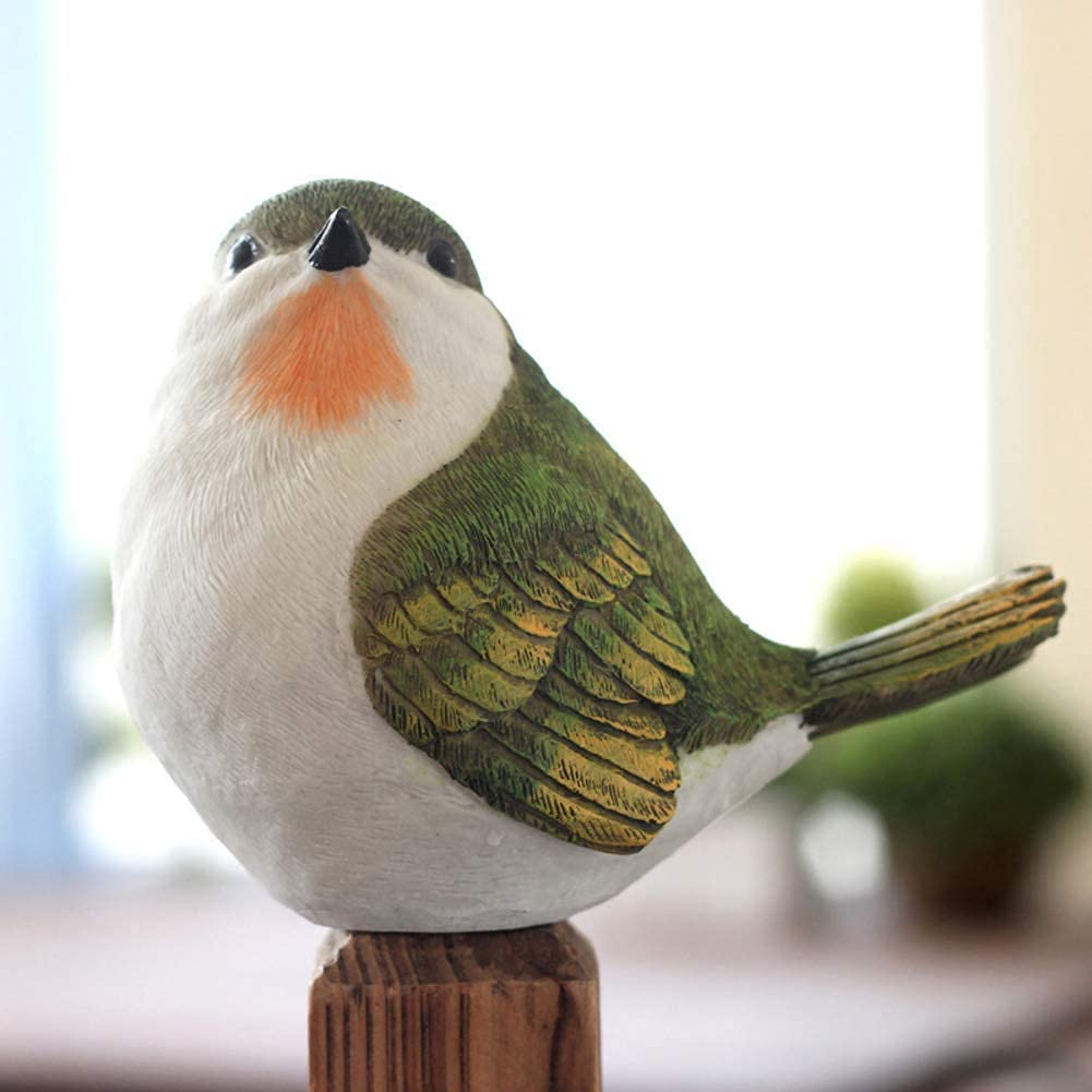 DFrywdgSEY Animal statue, Garden Statues Outdoor Decor Balcony Figurine Creative Ornaments Figurines, Resin Bird Gardening