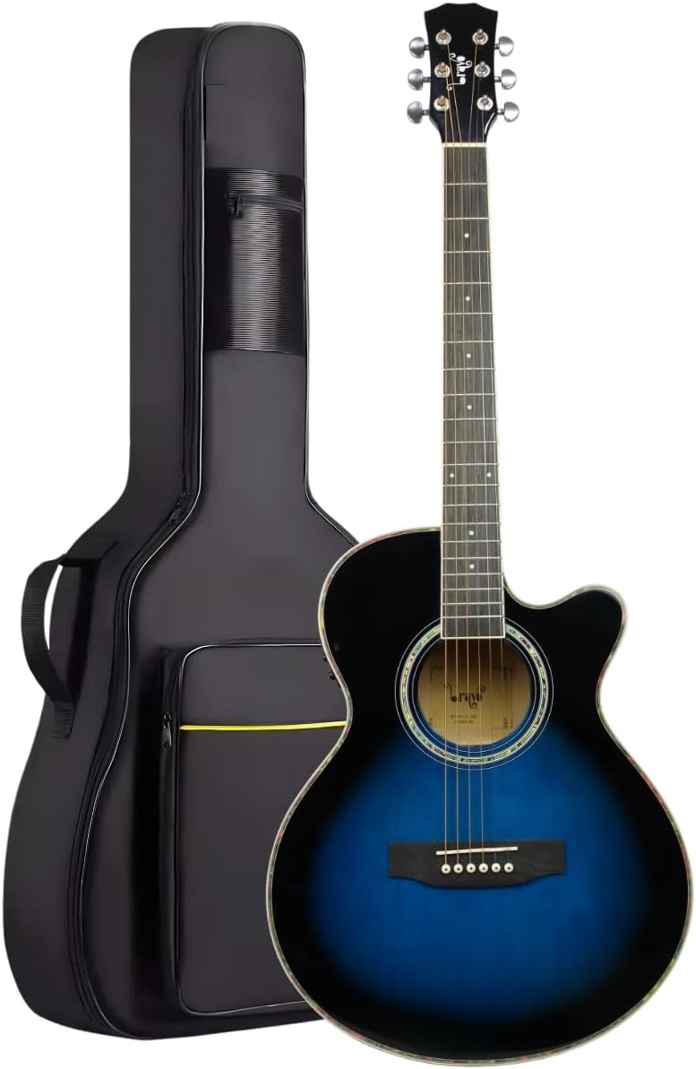 Violão Elétrico Bravo TF200 Aço Série Tuneful + Bag Luxo (BB - Blue Burst)