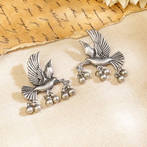 Image of Rubans Oxidised Necklace Set Indian Tribal Style Ethnic Jewellery Gift for Women & Girls