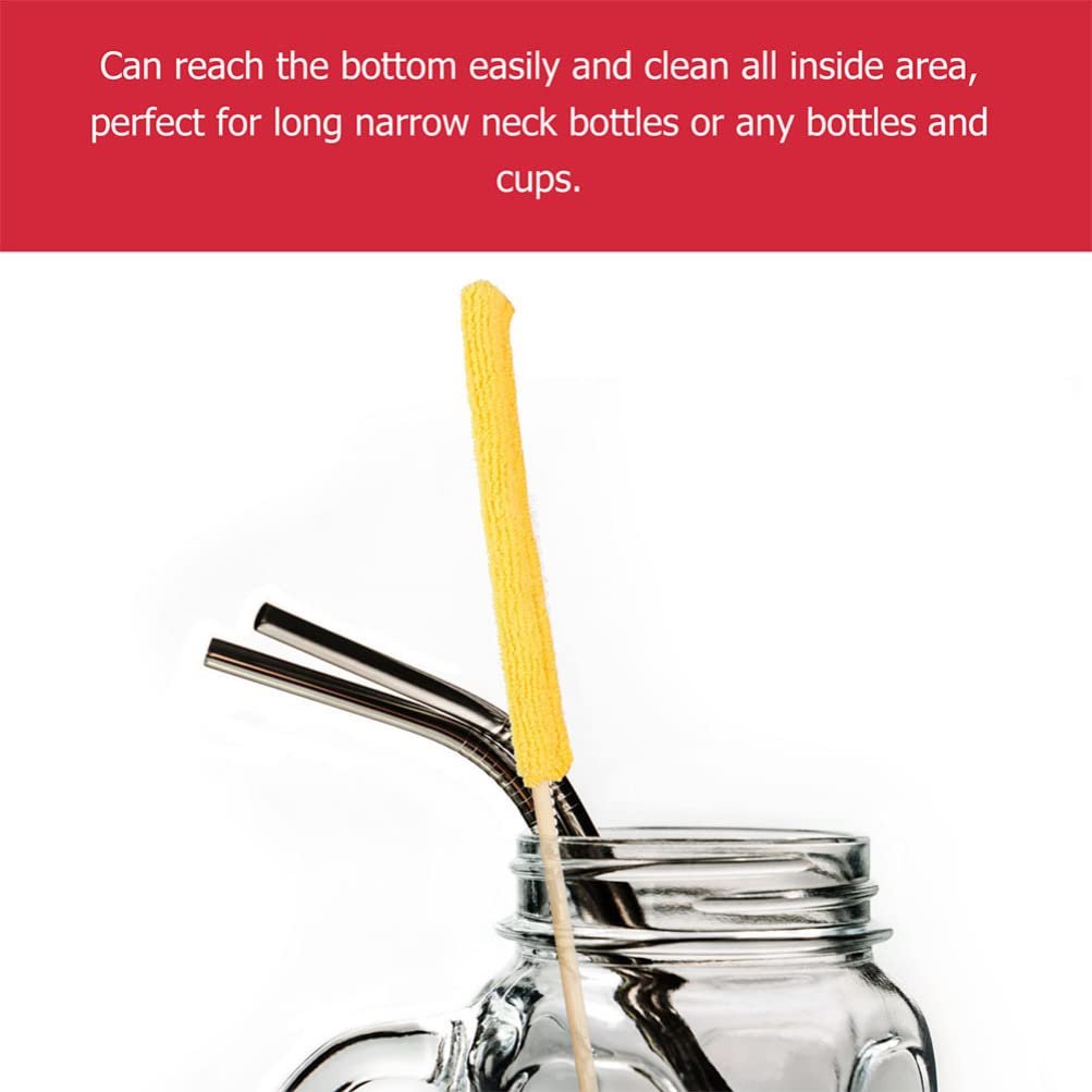 FOMIYES 12pcs Cleaning Stick Mini Detail Duster Washing Cleaner Bottle Cleaner Spider Web Brush Dusters Spiderweb Cleaning Brush Kitchen Cleaning Tools Microfiber Household Wiper