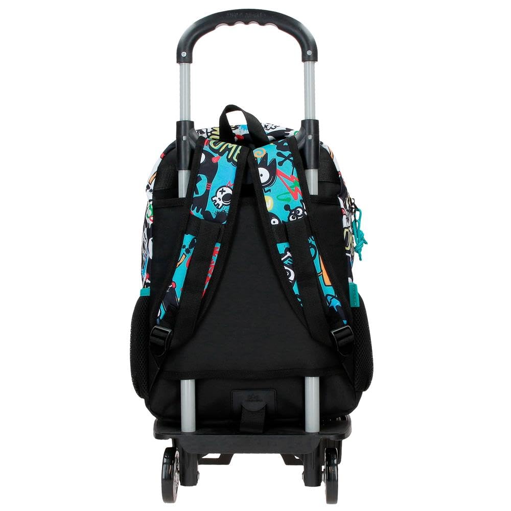 Movom Monsters Mochila Escolar Negro 30x40x13 cm Poliéster 15,6L