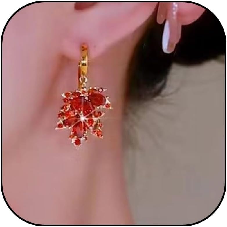 Fall Thanksgiving Earring for Women Maple Leaf Dangle Earrings Autumn Leaf Accessories Thanksgiving Outfit Women 2025