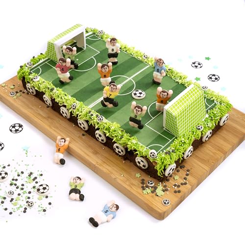 Günthart BackDecor 48 Mini Zucker Fußbälle Zucker Fußball aus feinem Zuckerguß, Soccer Sport Party Deko, 1er Pack (1 x 8 gr)