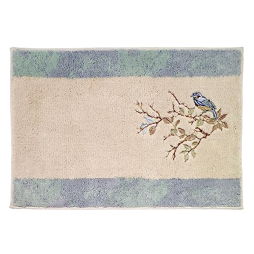 Avanti Linens - Bath Mat, Cotton Bath Rug, Bird Design Home Decor (Love Nest Collection, 20