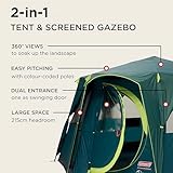 Coleman Tent Octagon Blackout, 6 to 8 Man Festival Dome Tent, Waterproof Family Camping Tent with Sewn-in Groundsheet - Image 2