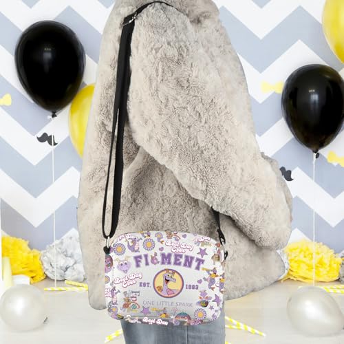 WCGXKO Purple Dragon Crossbody Bag Journey Imagination Gift for Dragon Lover 5