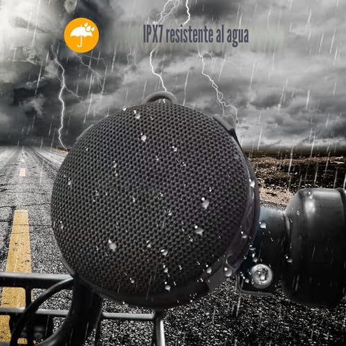 Miniatura 5 de Ruiqas Altavoz Bluetooth Para Bicicleta, Altavoz Inalámbrico Portátil Al Aire Libre, Impermeable, Altavoz Bluetooth Inalámbrico Para Ciclismo, Camping, Senderismo