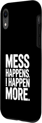 Miniatura 2 de Mess Happens I Happen More Funny Toddler Chaos Case for iPhone XR