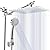 Shower Head, Kaqinu 10'' High Pressure Rainfall Shower Head/Handheld Showerhead Combo with 11” Extension Arm, Anti-leak Shower Head with Holder/Hose, Flow Regulator - Chrome