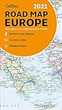 map europe asia  Map of Europe 2021: Folded Road Map (Collins Road Atlas)