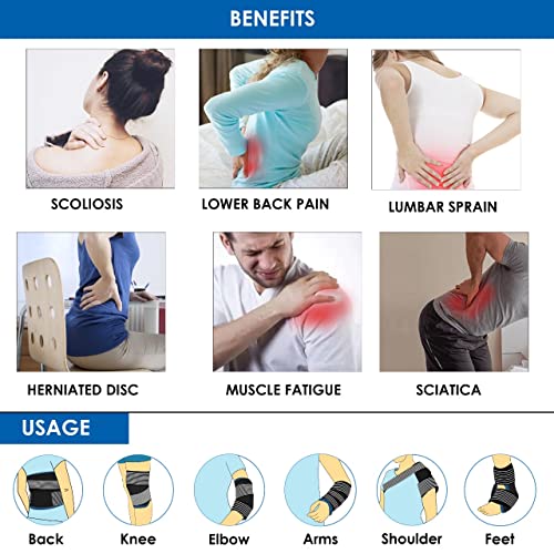 Image of AGARO CW2107 Cold Ice Compression Wrap, 2 In 1 Ice Gel Pad + Air Compression Therapy Pad, 3 Adjustable Straps, Reusable for Pain Relief, Controlling Swelling and Inflammation Dark Blue
