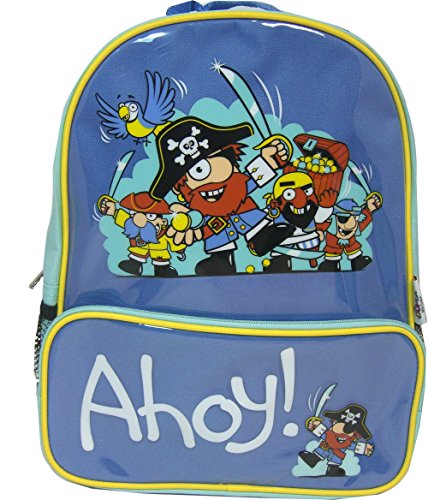 Bugzz: Mochila bolsa de viaje para niños  Diseño: Piratas  Color: Azul