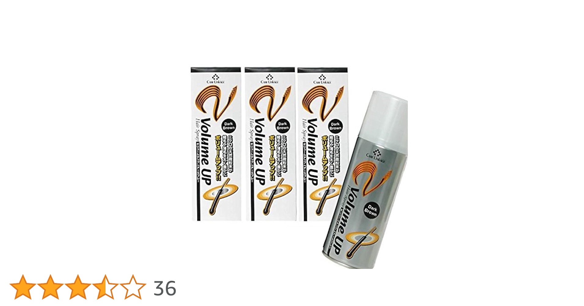 Amazon | 【ダークブラウン】 CL ボリュームアップ ヘアスプレー