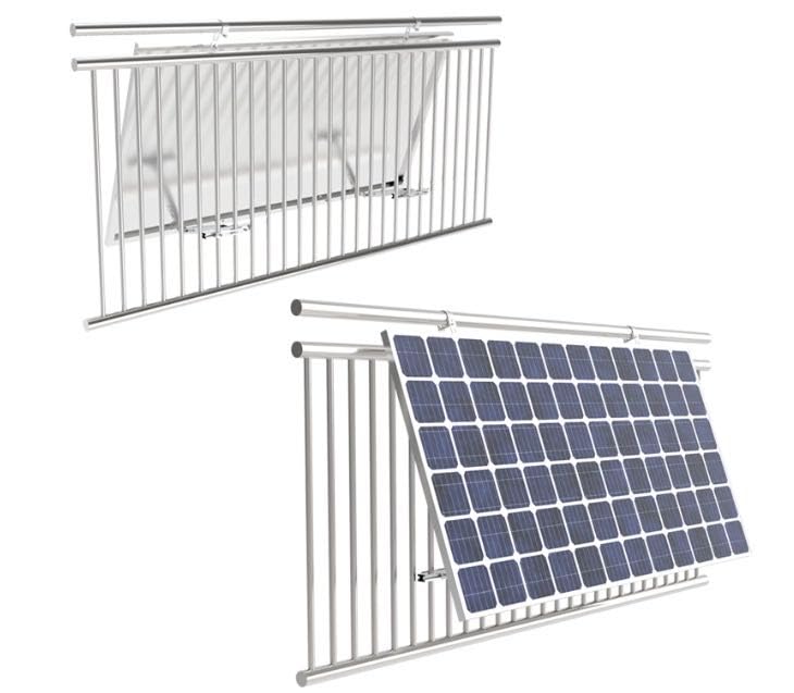 Home Trends® Fotovoltaïsche Balkonkrachtcentrale, Houder Voor Zonnemodule Zonnepaneelbevestiging 0 30 Graden Individuele Montage 791629042