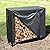 LooDro 4 FT Firewood Rack Cover, Outdoor Log Rack Cover, 600D Oxford Fabric Heavy Duty Waterproof Protection Cover, Log Holder Cover, Fire Wood Storage Cover(48" x 24" x 42")