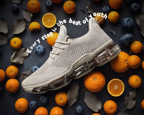 Image of Men's Air Running Shoes Non Slip Workout Casual Sport Shoes for Men Basketball Sneakers Fashion Tennis Sport Fitness Cross Trainers