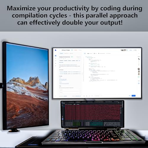 Image of Portable Touchscreen Monitor with Silent Keyboard 12.8-inch Ultra-Slim Stretched Bar Screen Folding FHD 120% sRGB, USB-A /C Compatible Screen for Computers, Laptops, Mini PCs, Console
