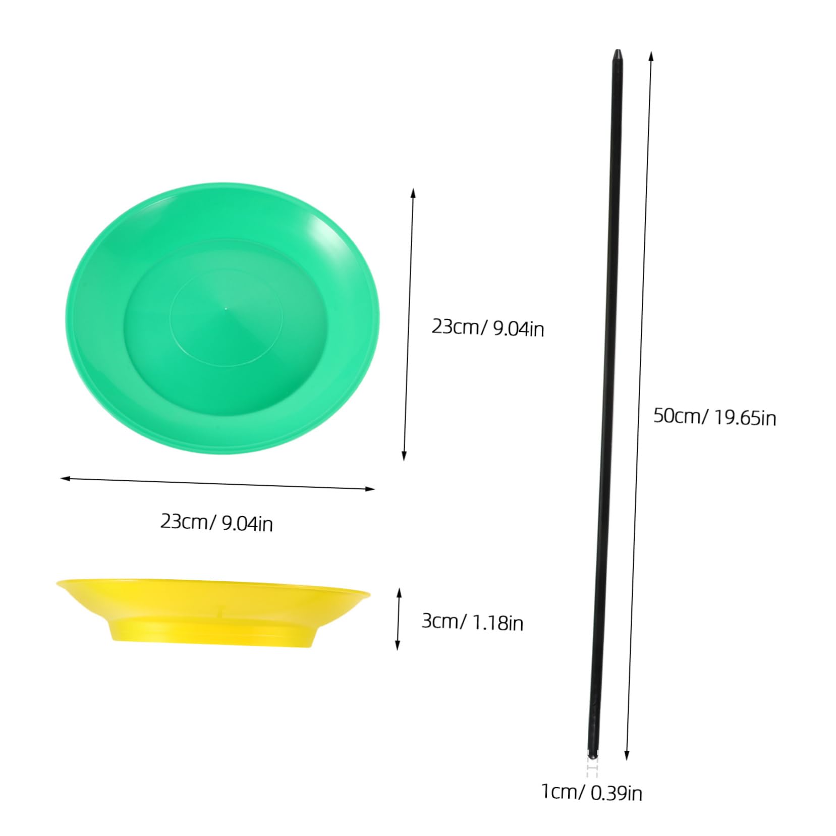 KICHOUSE Juggling Kit Juggling Sticks Plates Set for Boys and Girls Adults Beginner to Pro Skill Toy