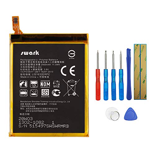 Swark Batería LIS1632ERPC Compatible con Xperia XZ F8331 F8332 con Herramientas