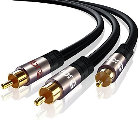 IBRA RCA Cable 0.5m, Y Cable/Subwoofer Cable/Audio Cable / 1 x RCA to 2 x RCA