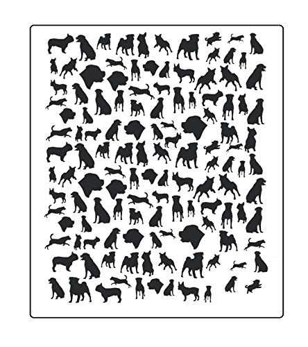 Rottweiler Collection (Rottweiler Dog Nail Stickers Black)