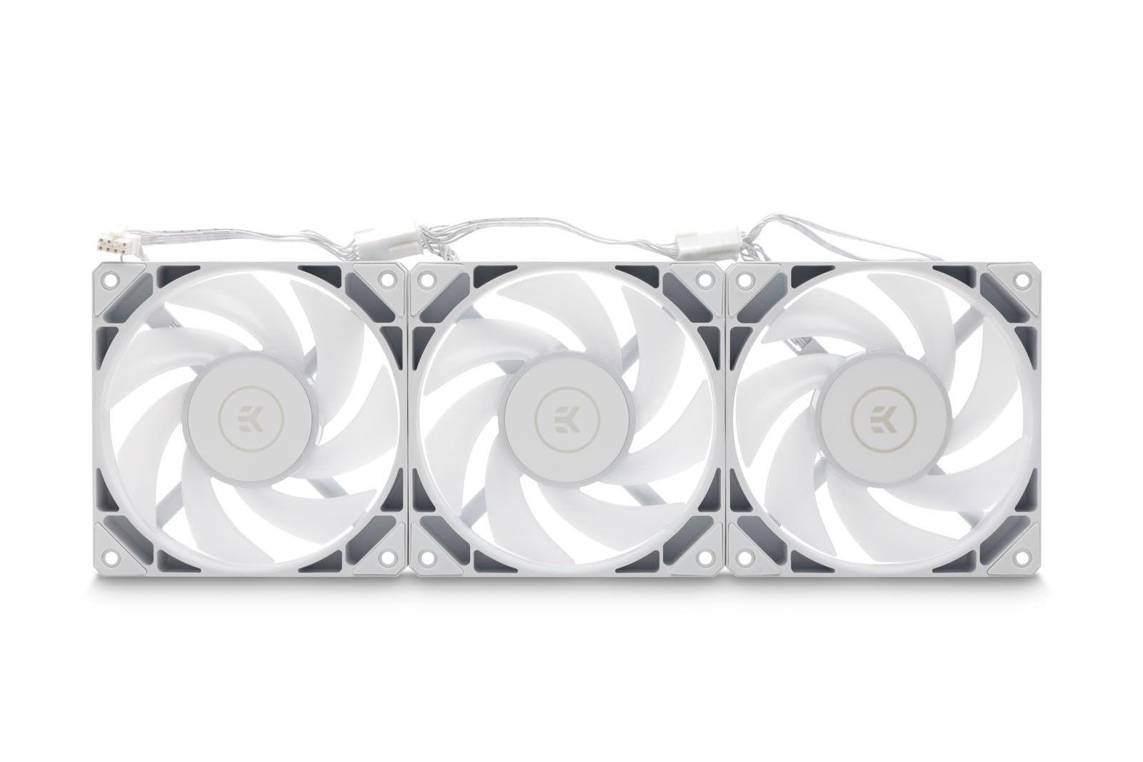 EK Water Blocks EK-Nucleus AIO CR360 Lux D-RGB, White - 360 mm All-in-One Liquid CPU Kühler mit EK FPT Lüftern, Wasserkühlung Computerteile, 120 mm Lüfter, kompatibel mit den esten Intel & AMD CPUs