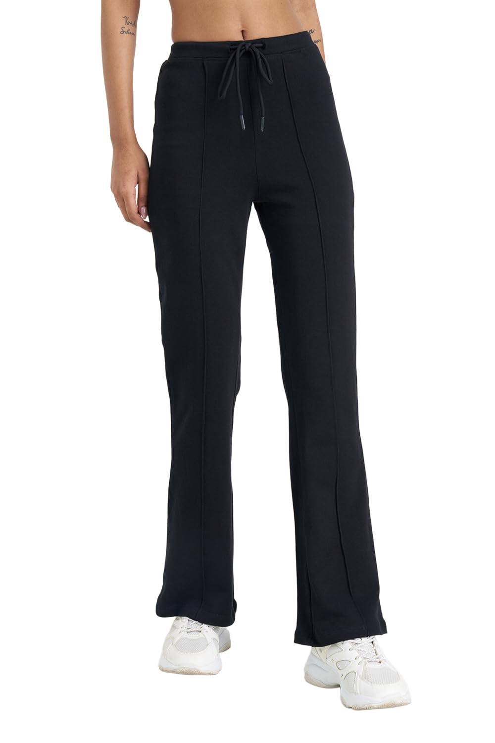 ajile by pantaloons Women's Cotton Blend Bottom | Bootcut Fit | Mid Rise Waist | Full Length-picture-10