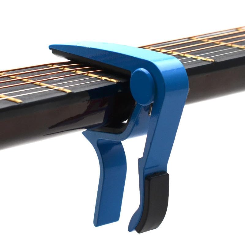 Image of Techtest Guitar Capo for Acoustic & Electric Guitar | Universal Capo Guitar for 6-String Quick Release Capo for Guitar Capo for Ukulele - Premium Metal Build - Acoustic Style