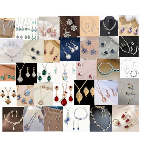 CcacHe Amazon Mystery Surprise Jewelry Box, Wholesale 30 Pieces Mixed Style Jewelry,Random Picked For Women and Girls MEH2