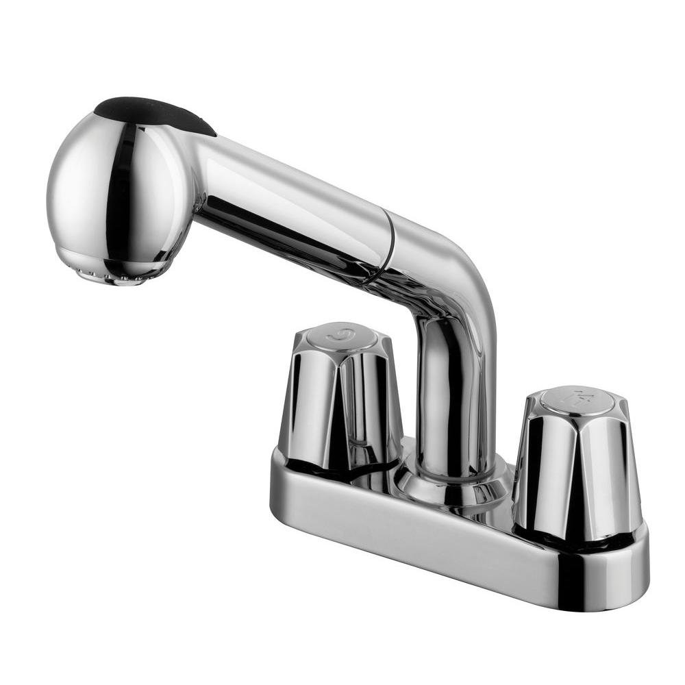 Glacier Bay Clare Single Handle Pull Down Laundry Utility Faucet In