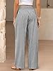 ANRABESS Womens Striped Gingham Palazzo Pants Wide... #3
