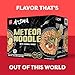 A-Sha Meteor Noodle with Danzai Sauce, 12 Packs, Gourmet Asian Taiwanese Healthy Instant Ramen Noodles