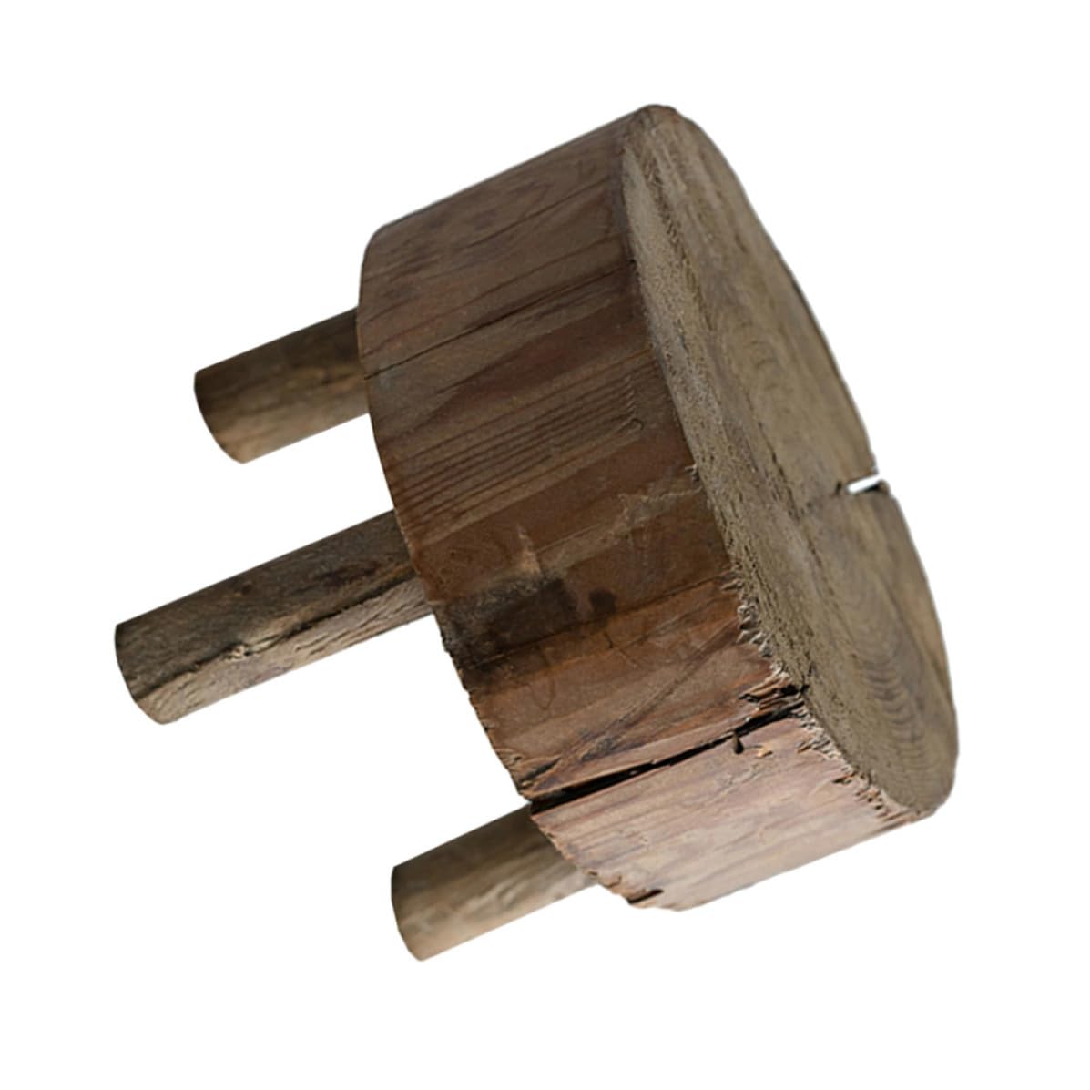 Taburete pequeño de madera DECHOUS con diseño práctico para exhibición de productos y adornos