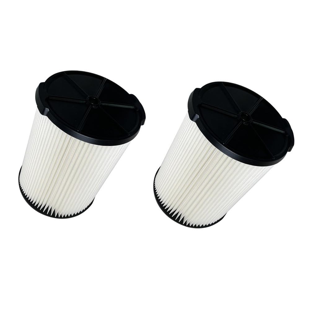 2 PACK Amigriki VF4000 Replacement 1-Layer Standard Wet/Dry Vac Filter Vf4000 Compatible with Vacs 5-20 Gallons and Larger 6-9 Gal Vacuum Cleaner