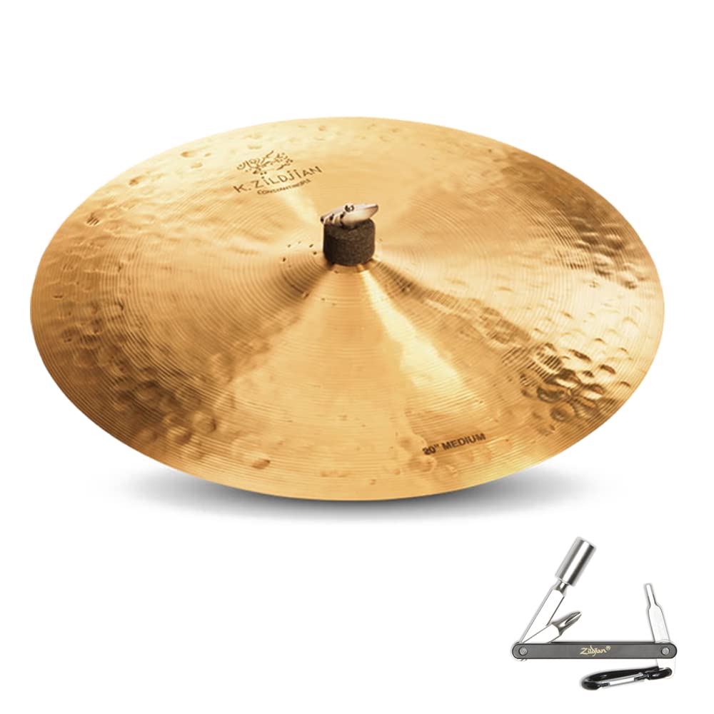 Zildjian K1016 20" K Constantinople Ride Medium Drumset Cast Bronze Cymbal With ZKEY