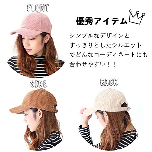 TRAX SHOP キャップ レディース 帽子 コーデュロイキャップ 