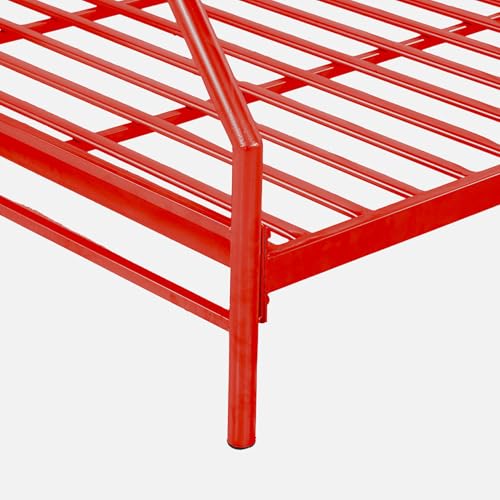 Image of Twin Over Twin Metal Bunk Bed |Bunk Bed Without Storage for Kids | Double Decker Bed for Kids Room Furniture |Metal Bunker Bed (Mattress Not Included)