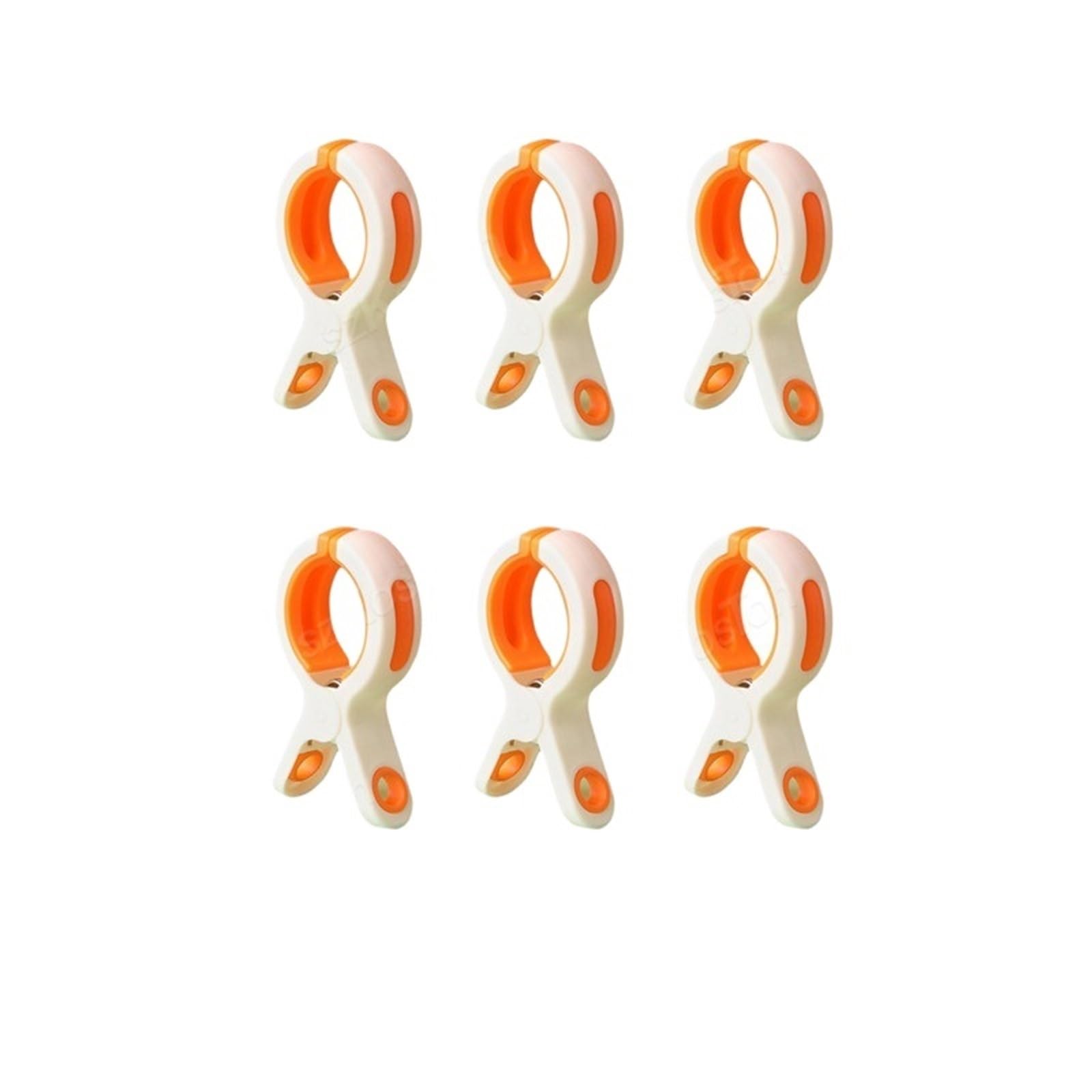 Beach Towel Clips 3-6Pcs Beach Towel Clips Reusable Large Windproof Clothes Pegs Plastic Strong Clothespins Laundry Tongs For Blankets Coats(6PCS Orange)
