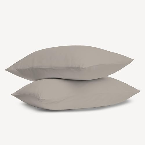 Miniatura 1 de Purity Home Juego de fundas de almohada de 400 hilos 100 % algodón, juego de 2 piezas, fundas de almohada estándar (20 x 30 pulgadas), tejido