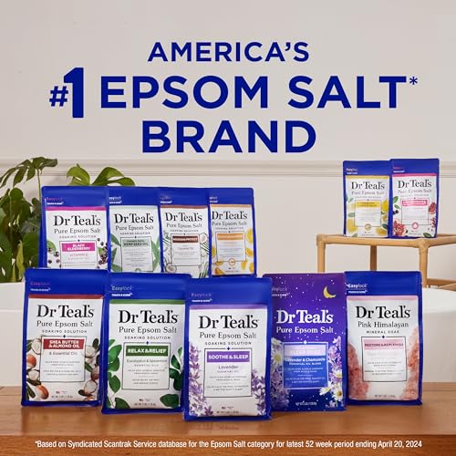 Dr Teal's Pure Epsom Salt Soak, Wellness Therapy with Rosemary & Mint, 3 lbs (Pack of 4) - image 9