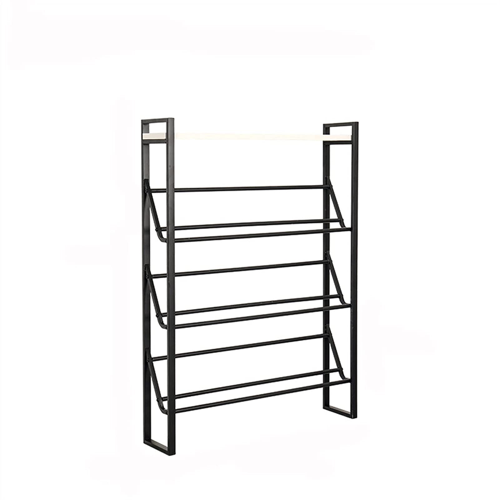 Étagère à chaussures à 4/5 niveaux meuble en métal sur pied stable et modulable