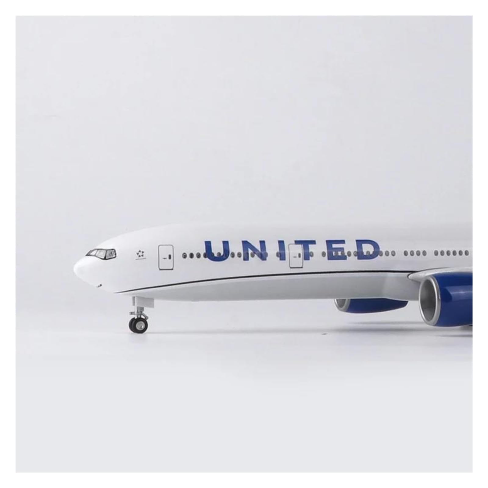 Vintage Classics samolot 47CM 1/157 skala 777 B777 samolot UNITED Airlines Model koła podwozie z tworzywa sztucznego samolot zabawka (bez światła)