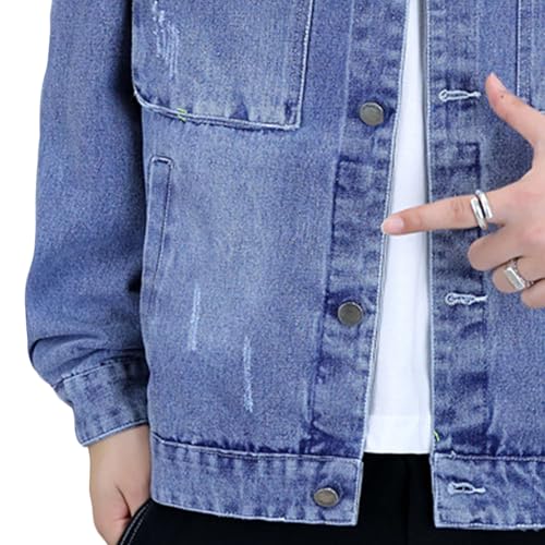 Chaqueta de mezclilla para hombre DGHM-JLMY miniatura 4