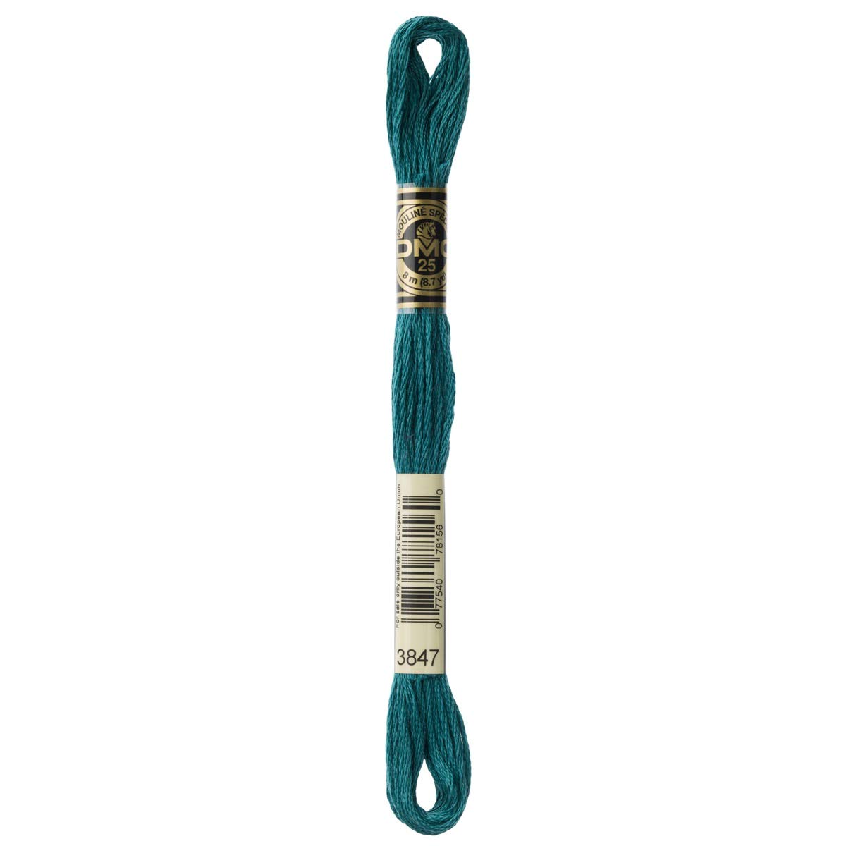 DMC Embroidery Floss Mouline Stranded Cotton Thread for Hand Embroidery and Sewing - Colour No: 3847-5 x 8m Skeins โ image 1