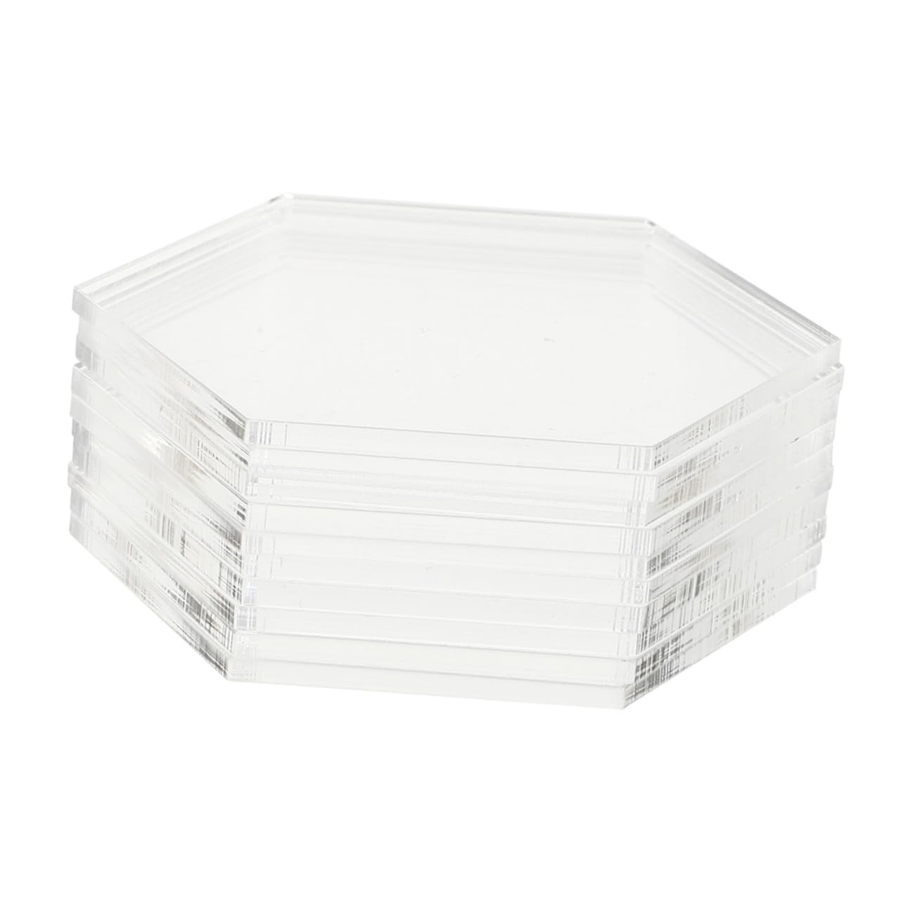 Luxshiny 1set Acrylic Boards Transparent Drawing Plates for Craft Displays Color Trays Table Protectors for Parties Art Classes and Home Decor 10pcs
